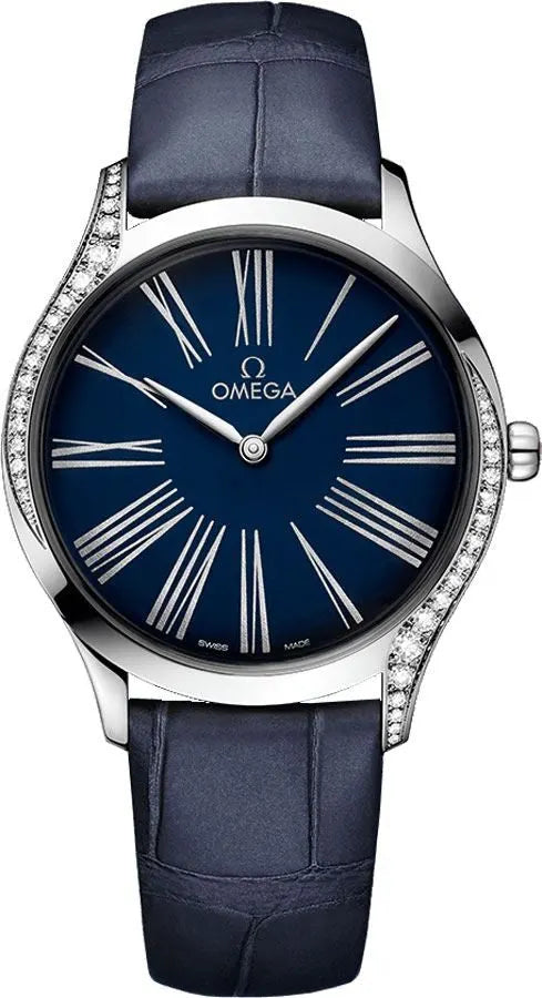 Omega Blue Dial Diamond Watch