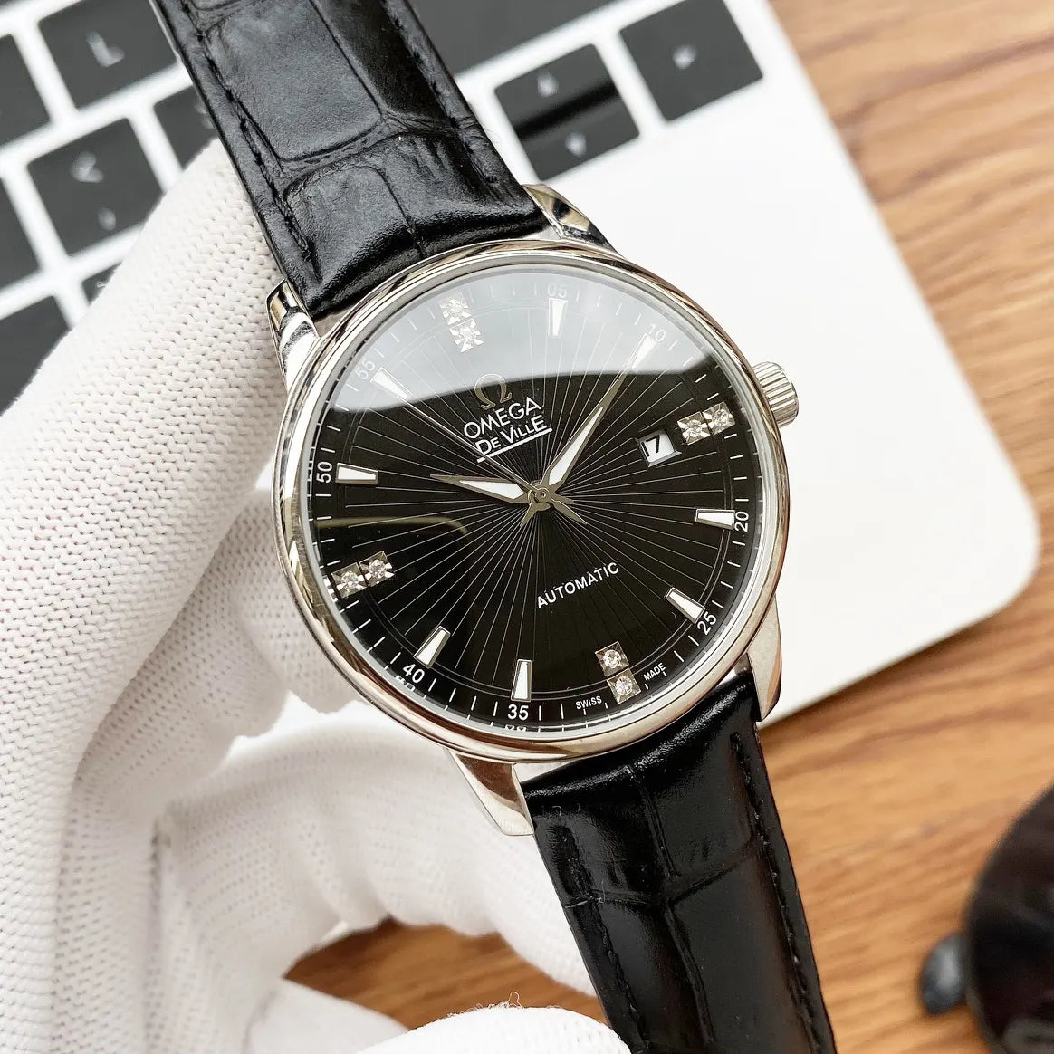 Omega De Ville Black Diamond Dial - Hình 2