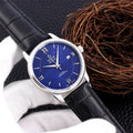 Omega Blue Dial Leather de