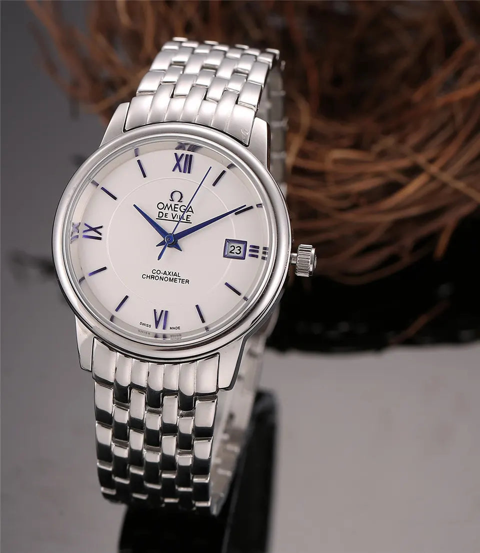 de Omega White Blue Steel