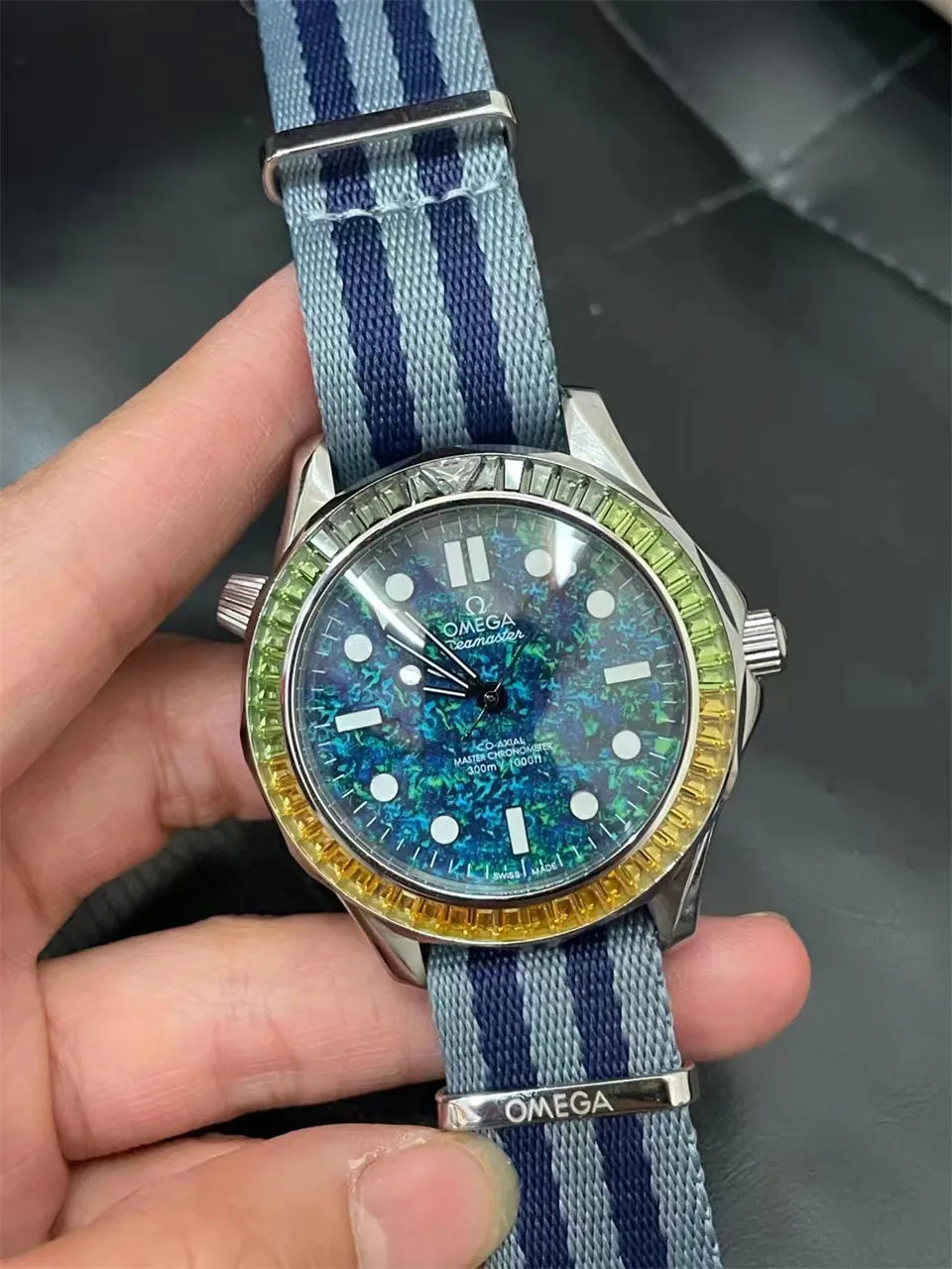 Omega Rainbow Bezel Steel Mesh - Hình 3