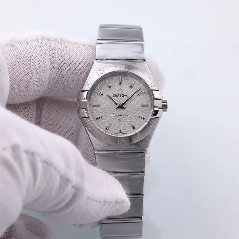 constellation Omega Silver Dial Ladies Watch