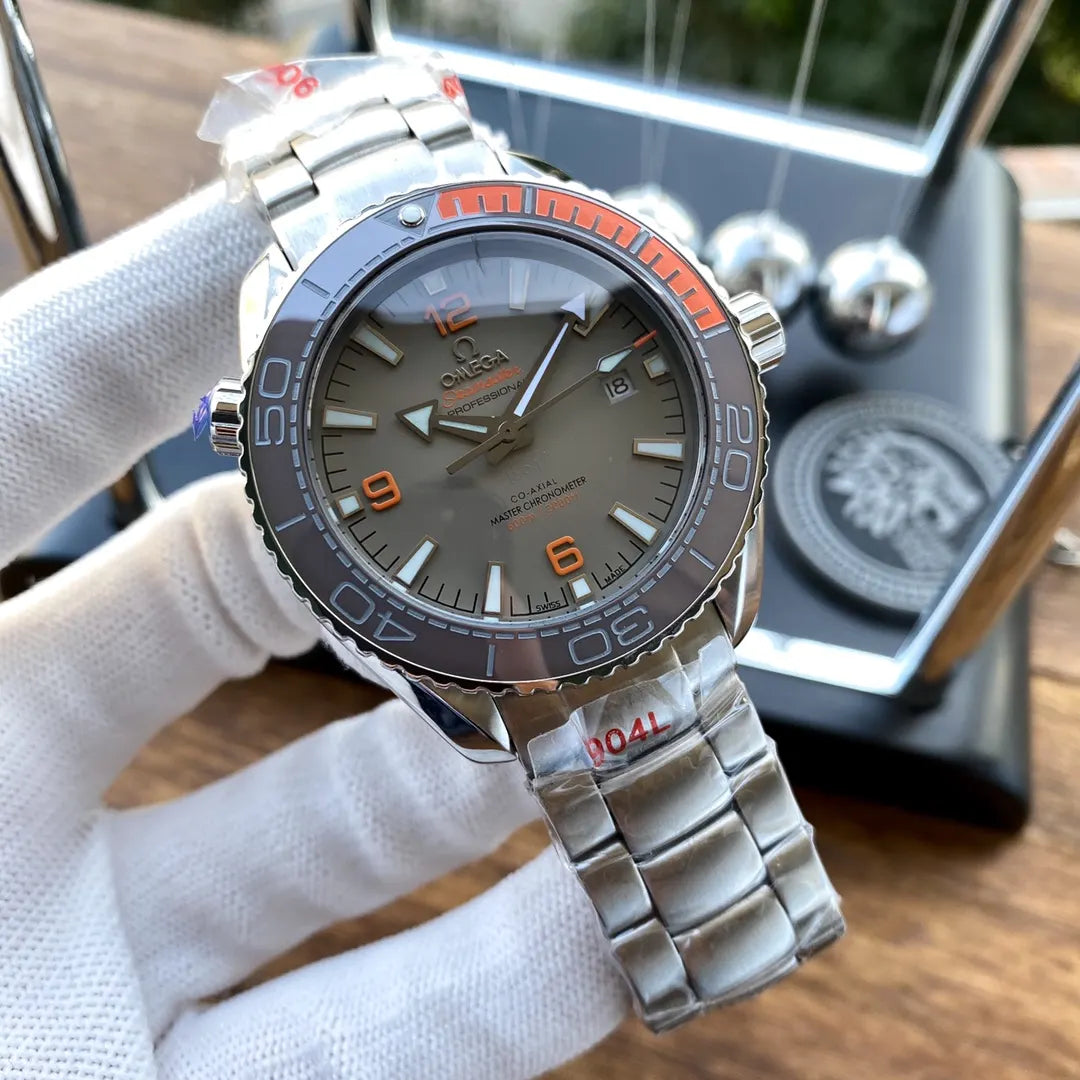 Omega Grey Dial Orange
