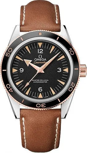 Omega Black Dial Leather