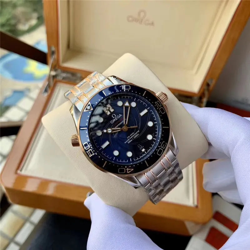 Omega Blue Black Bezel