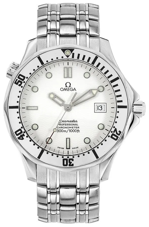 professional Omega Seamaster White Dial Steel