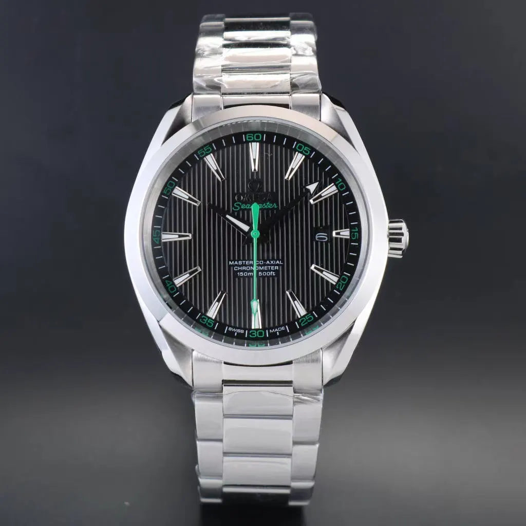 Omega Black Green Watch