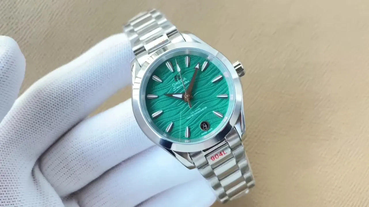 Omega Green Dial Steel seamaster