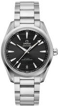 seamaster Omega Black Ribbed Dial Steel