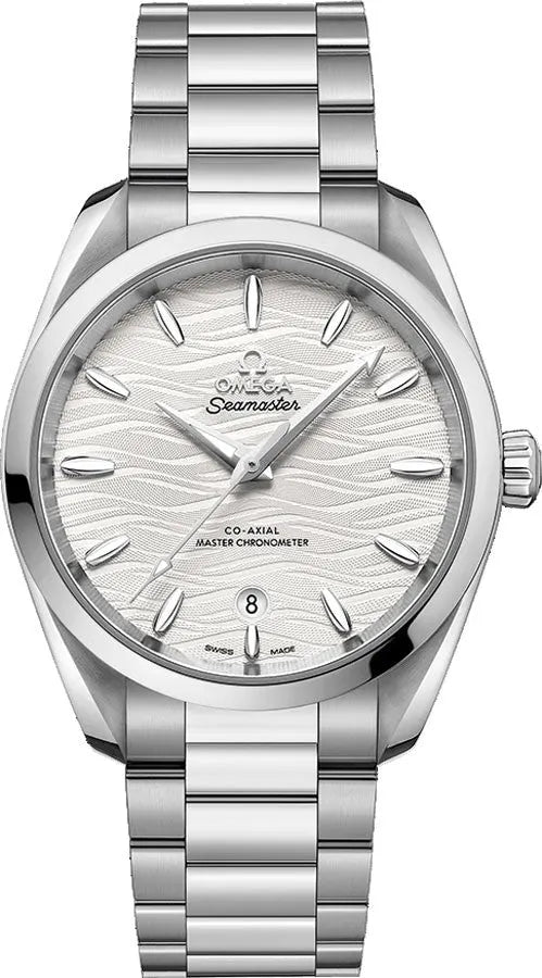 Omega White Wave Steel Watch