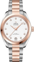Omega Two-Tone Diamond Silver Dial