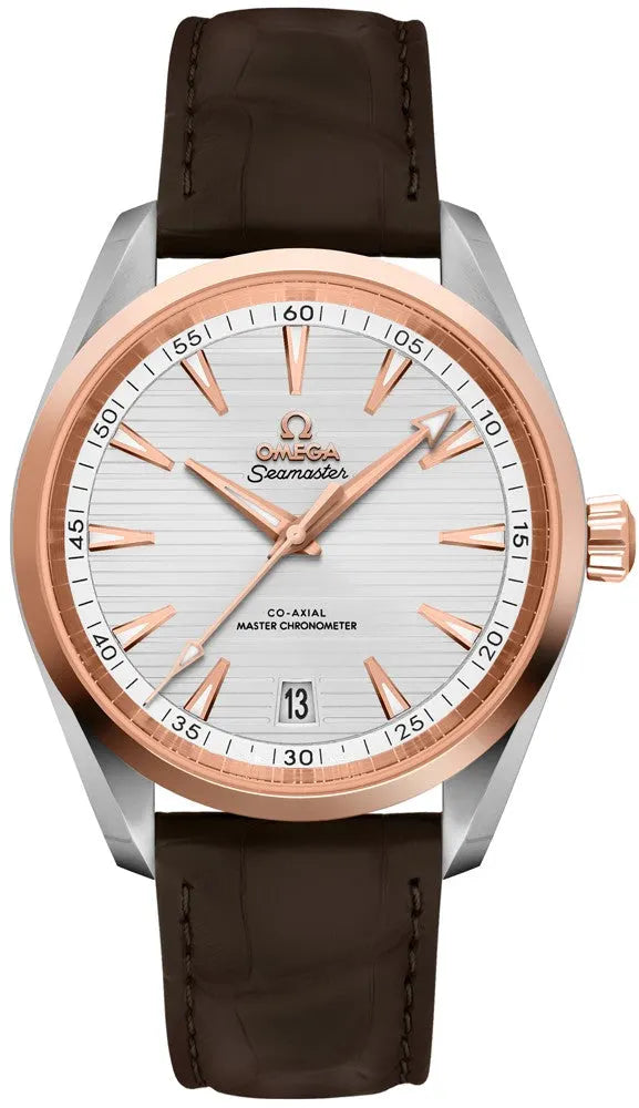 Omega Rose Gold Leather Strap
