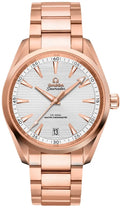 seamaster Omega Rose Gold White Dial