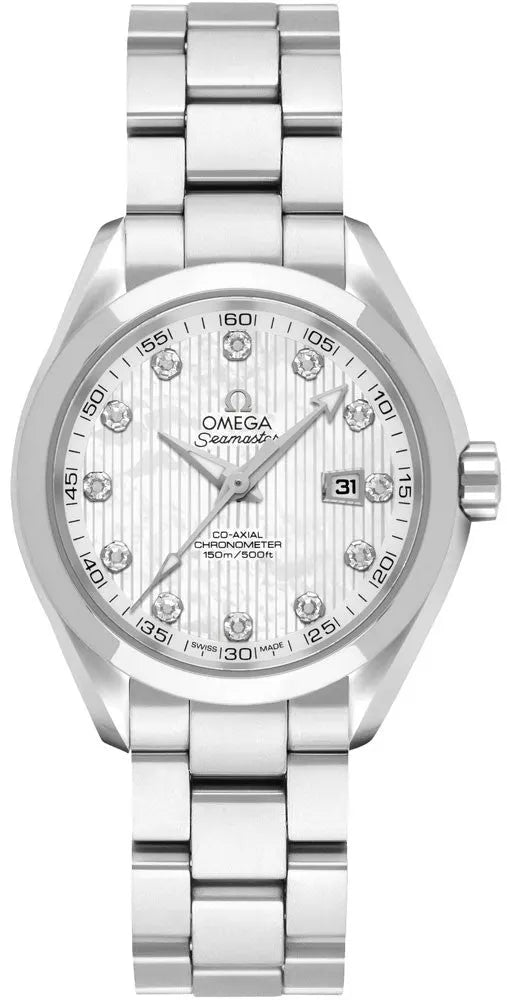Omega Silver Dial Diamond Markers