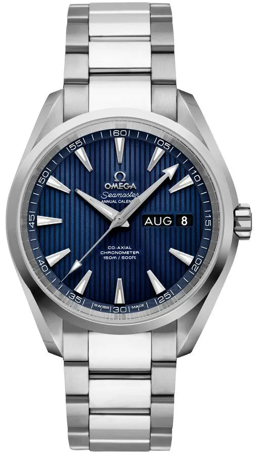 seamaster steel Omega Blue Annual Calendar