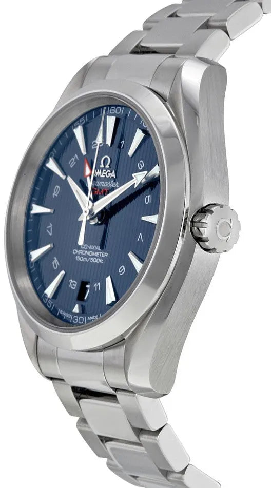 steel Omega Seamaster GMT Blue Dial