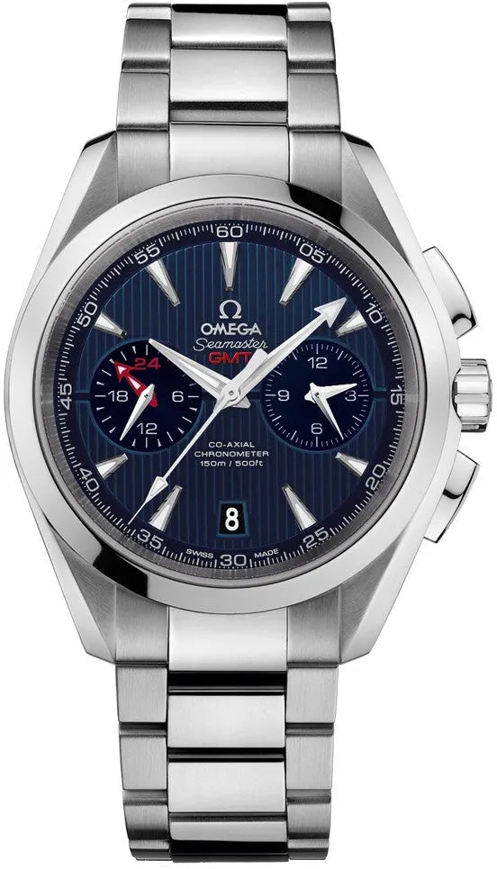Omega GMT Blue Dial Steel seamaster