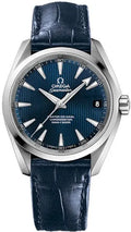 Omega Aqua Terra Blue Alligator
