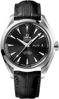 Omega Black Dial Leather Annual