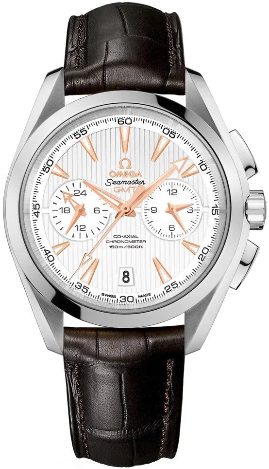 Omega GMT Brown Leather