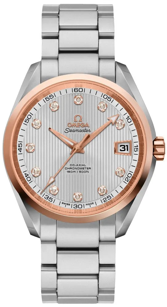 Omega Silver Diamond Rose Gold