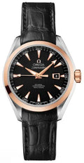 seamaster Omega Black Dial Rose Gold