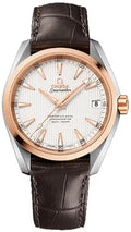 Omega Rose Gold Brown Leather seamaster white