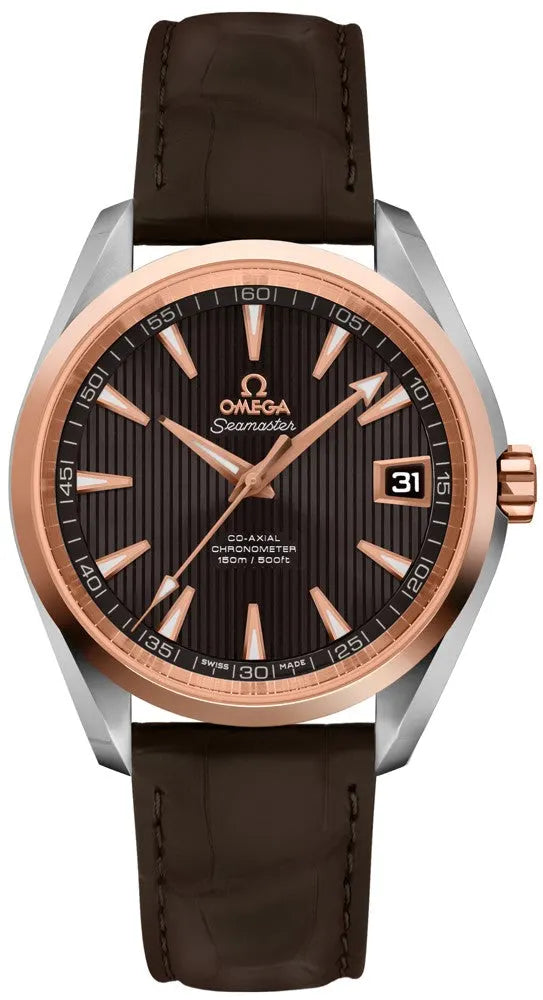 Omega Brown Dial Rose Gold seamaster
