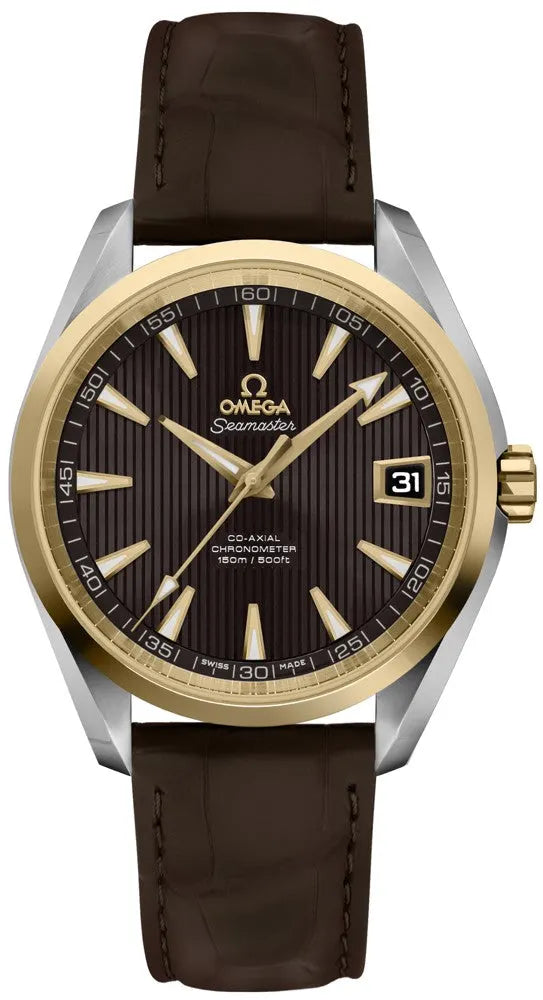 Omega Brown Striped Dial