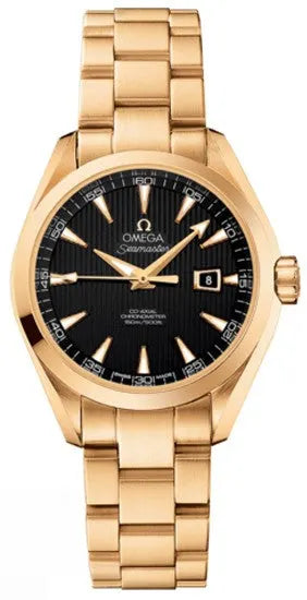 seamaster Omega Gold Black Dial