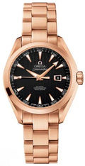 seamaster Omega Rose Gold Black Dial