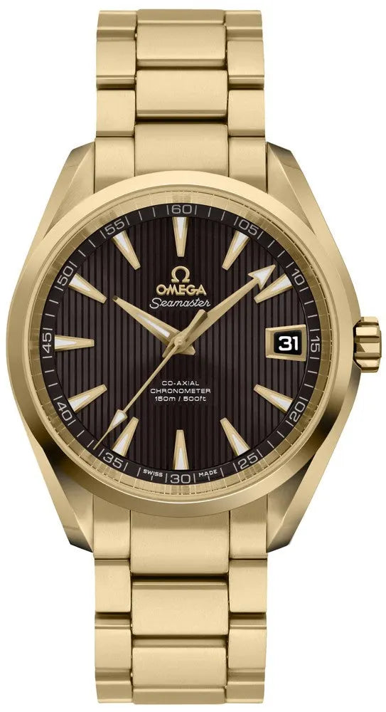 seamaster Omega Gold Brown Dial