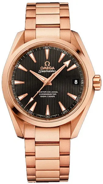 Omega Rose Gold Black Dial