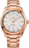 seamaster Omega Rose Gold Silver Dial