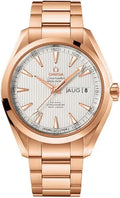 seamaster Omega Rose Gold Silver Dial