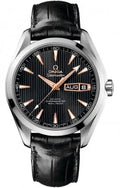 Omega Black Stripes Rose Gold