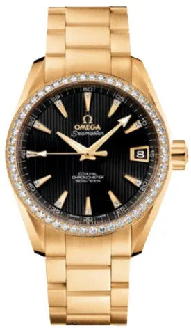 seamaster Omega Gold Diamond Bezel