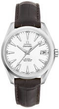 Omega Seamaster White Dial Brown Leather
