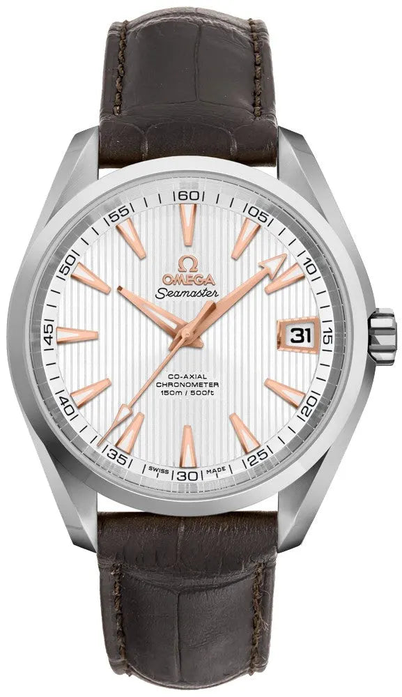 Omega Silver Dial Rose Gold seamaster