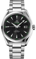 seamaster Omega Black Green Steel Watch