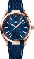 Seamaster Blue Rubber Rose Gold