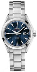 Omega Blue Striped Dial Steel