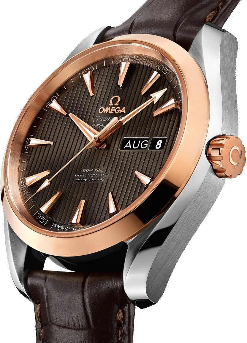 Seamaster Brown Dial Leather - Hình 2
