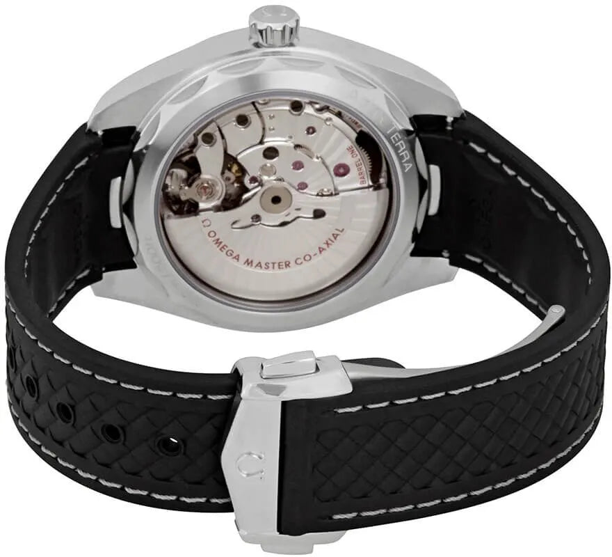 Omega Black Dial Rubber seamaster - Hình 3