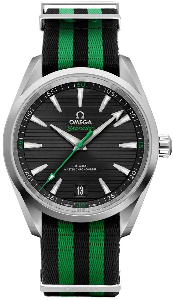 Omega Seamaster Black Green Strap