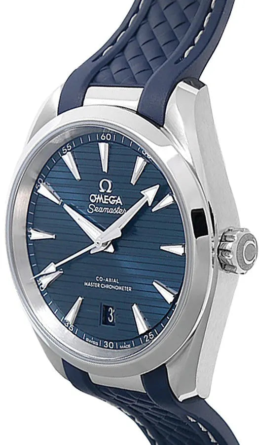 Omega Blue Rubber Aqua Terra - Hình 2