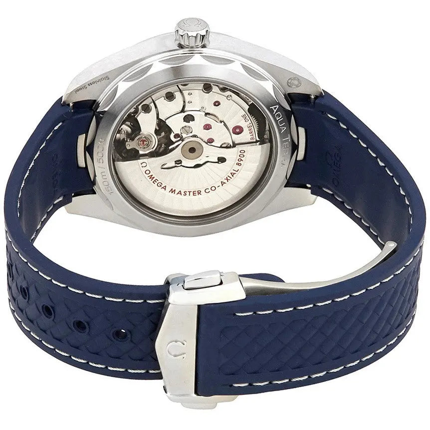 Omega Blue Rubber Aqua Terra - Hình 3