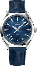 seamaster Omega Blue Leather Watch
