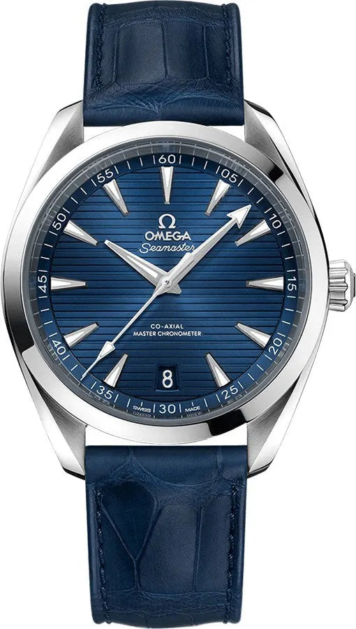 seamaster Omega Blue Leather Watch
