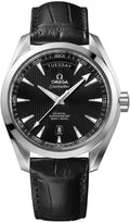 Omega Seamaster Black Dial Leather